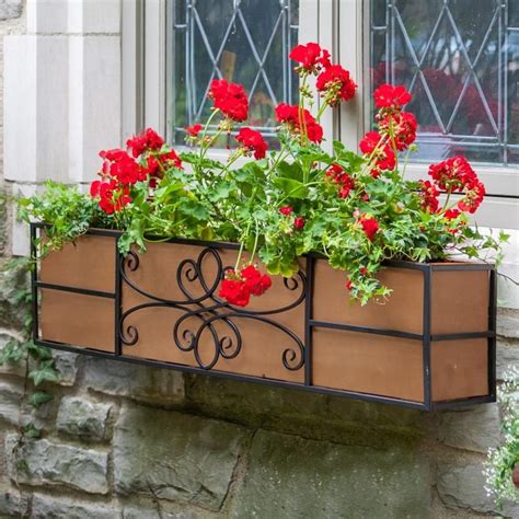 window box liners for metal iron frame|copper window liners.